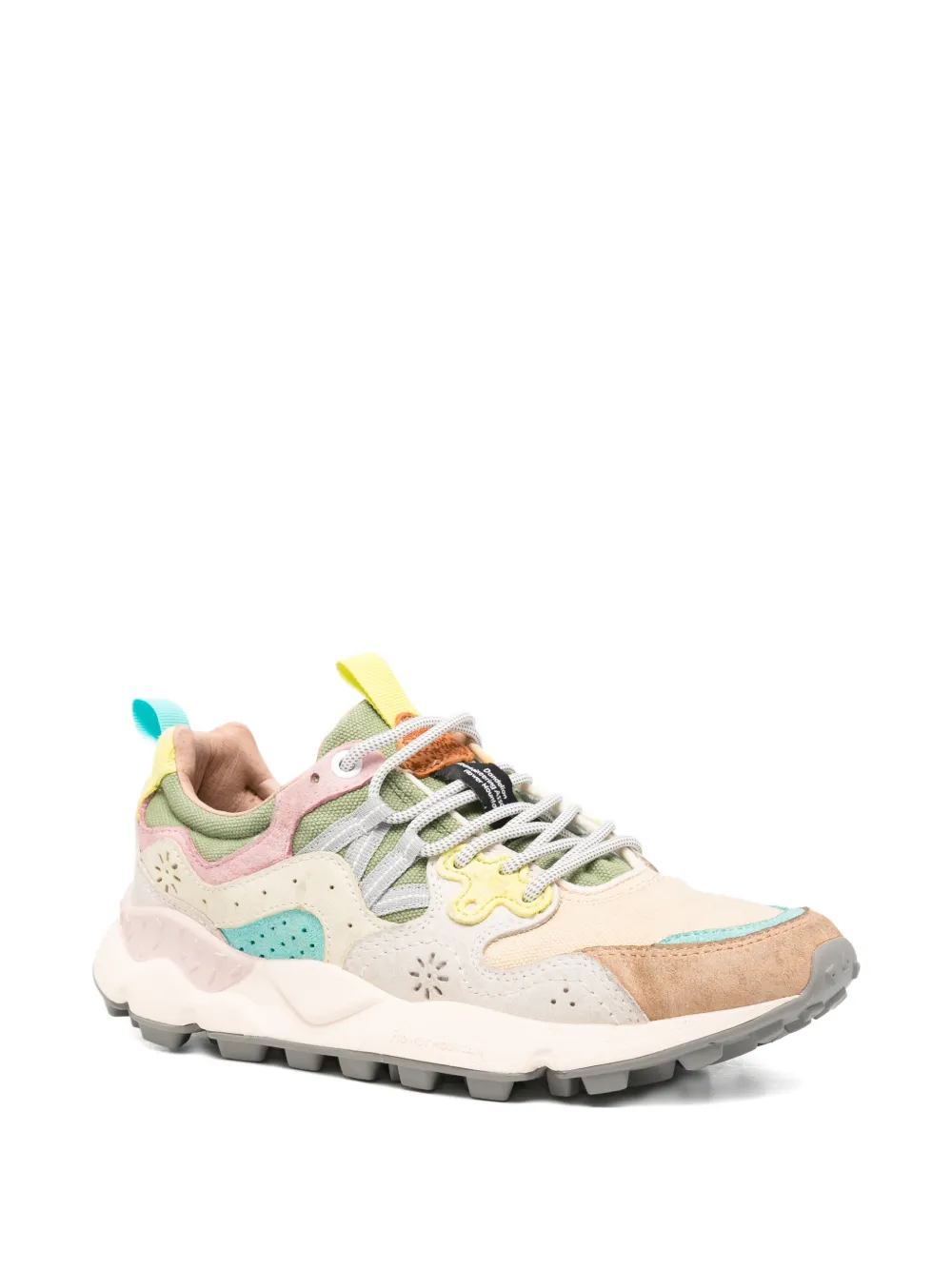 FLOWER MOUNTAIN Yamano 3 lace-up sneakers Beige