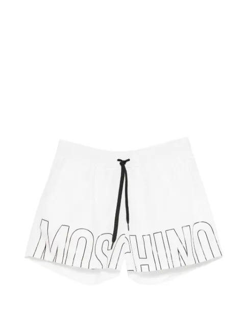 Moschino logo-print swim shorts