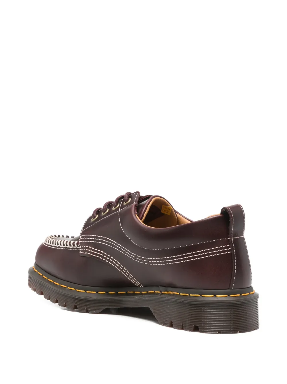 Dr. Martens Lowell derby veterschoenen met contrasterend stiksel Rood