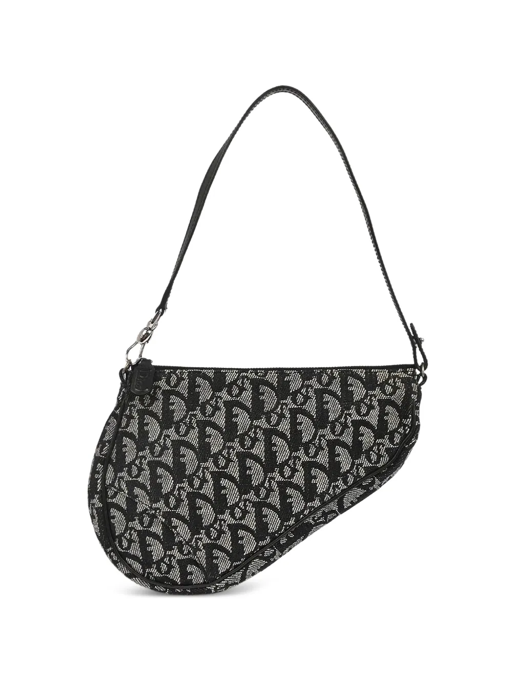 Christian Dior Pre-Owned Borsa a spalla Saddle con motivo Trotter 2003 - Nero