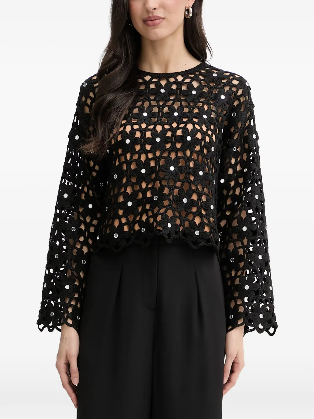 Michael Kors openwork sweater - Nero