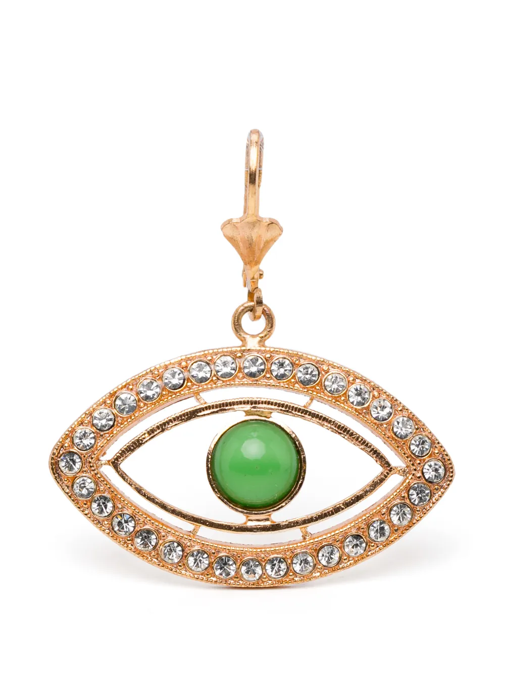 BLAKLACE embellished eye shape earrings - Oro