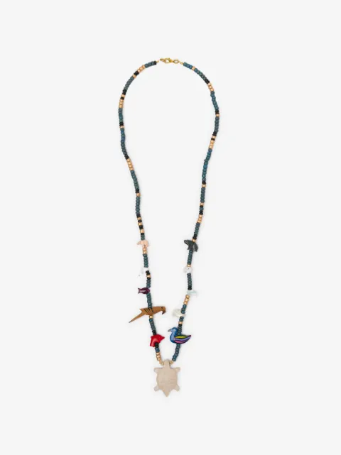 BLAKLACE beaded animal charm necklace