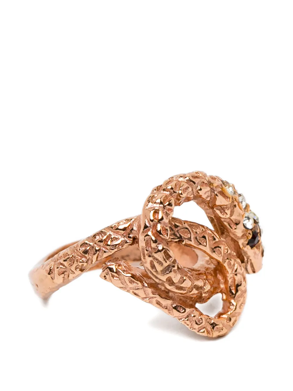 BLAKLACE textured snake ring - Rosa