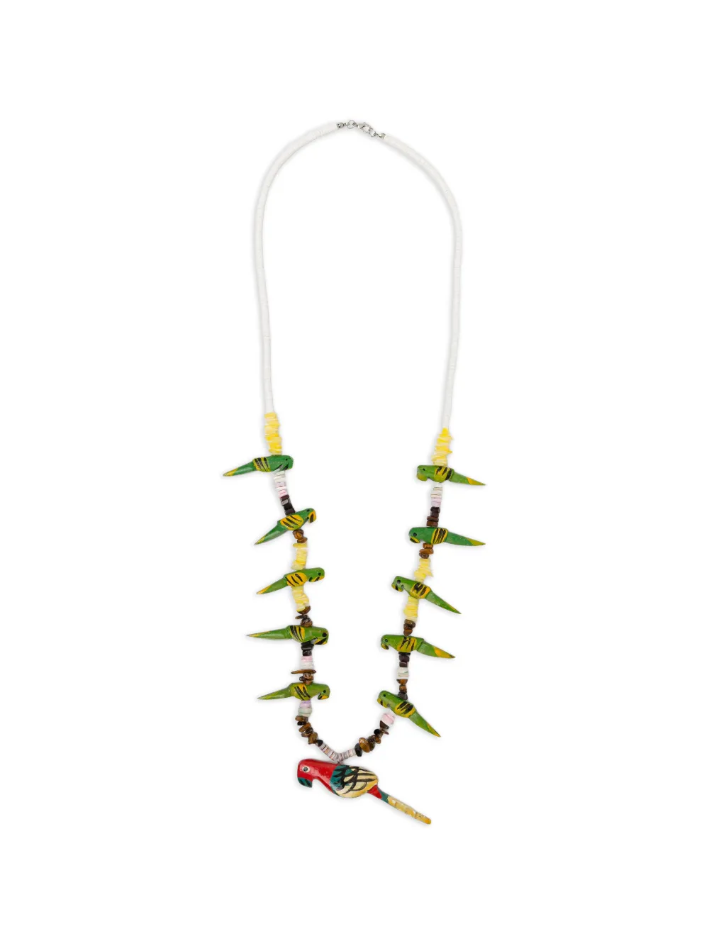 BLAKLACE parrot beaded necklace - Nude