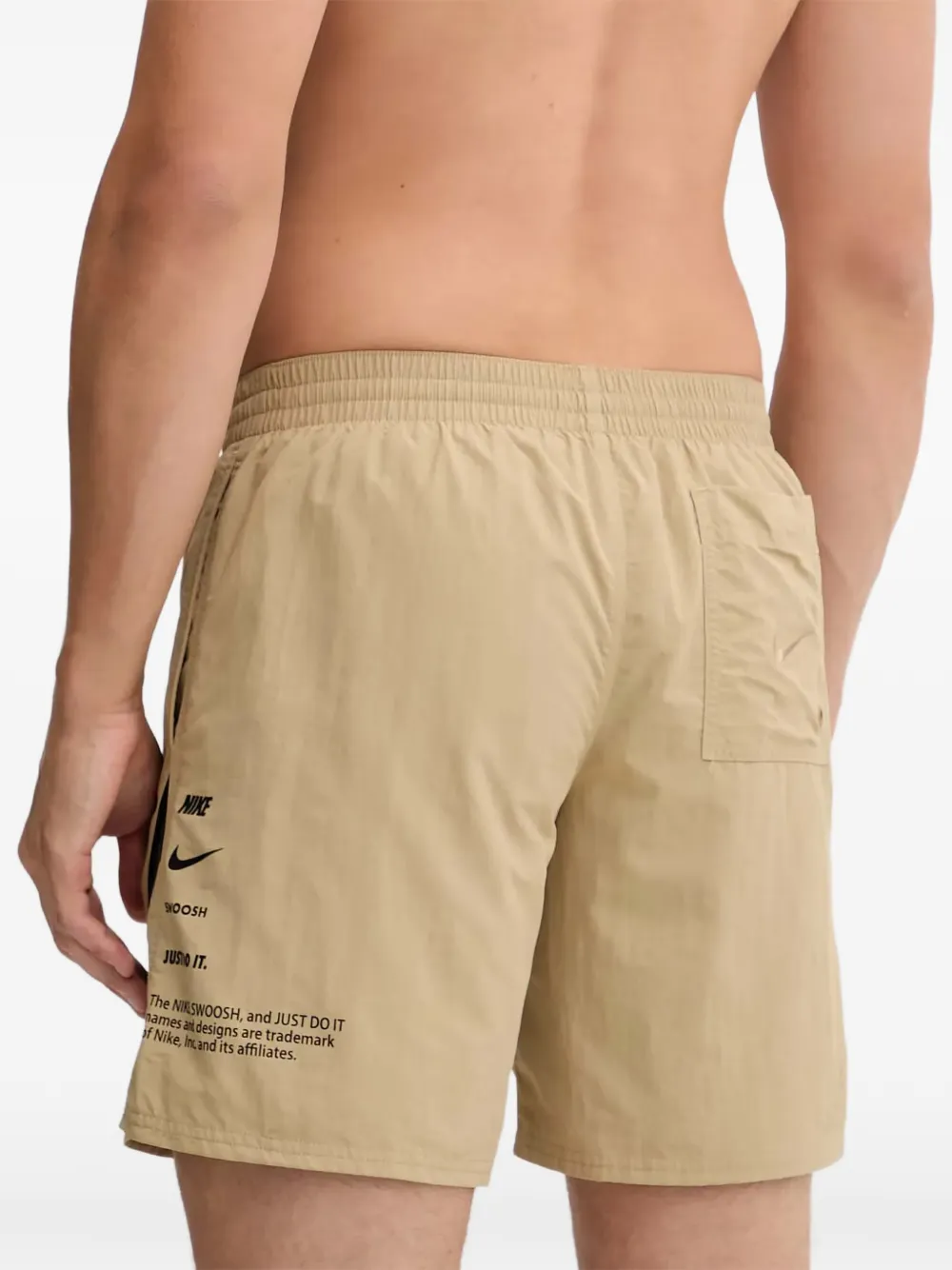 Nike Zwembroek met logoprint Beige