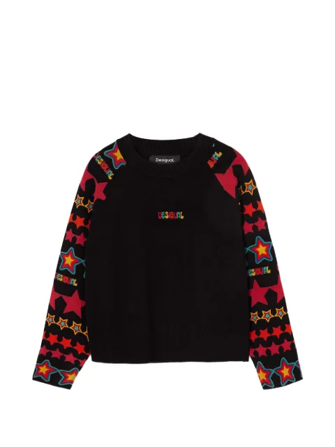 Desigual star-pattern long-sleeve sweater