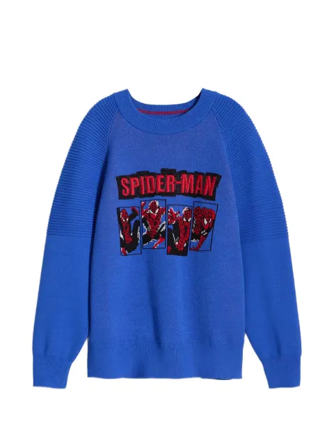 Desigual Spider-Man intarsia-knit sweater