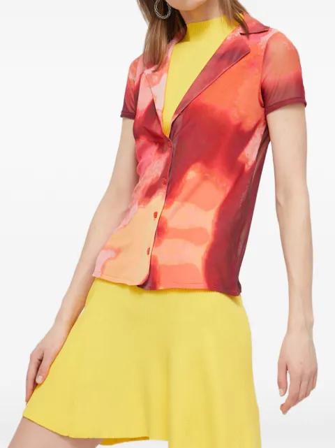 Desigual short-sleeved printed blouse