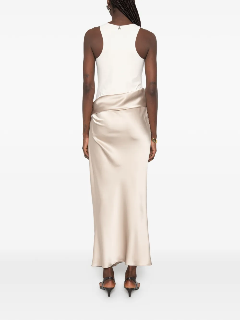 Patrizia Pepe Maxi-jurk met ruches Beige