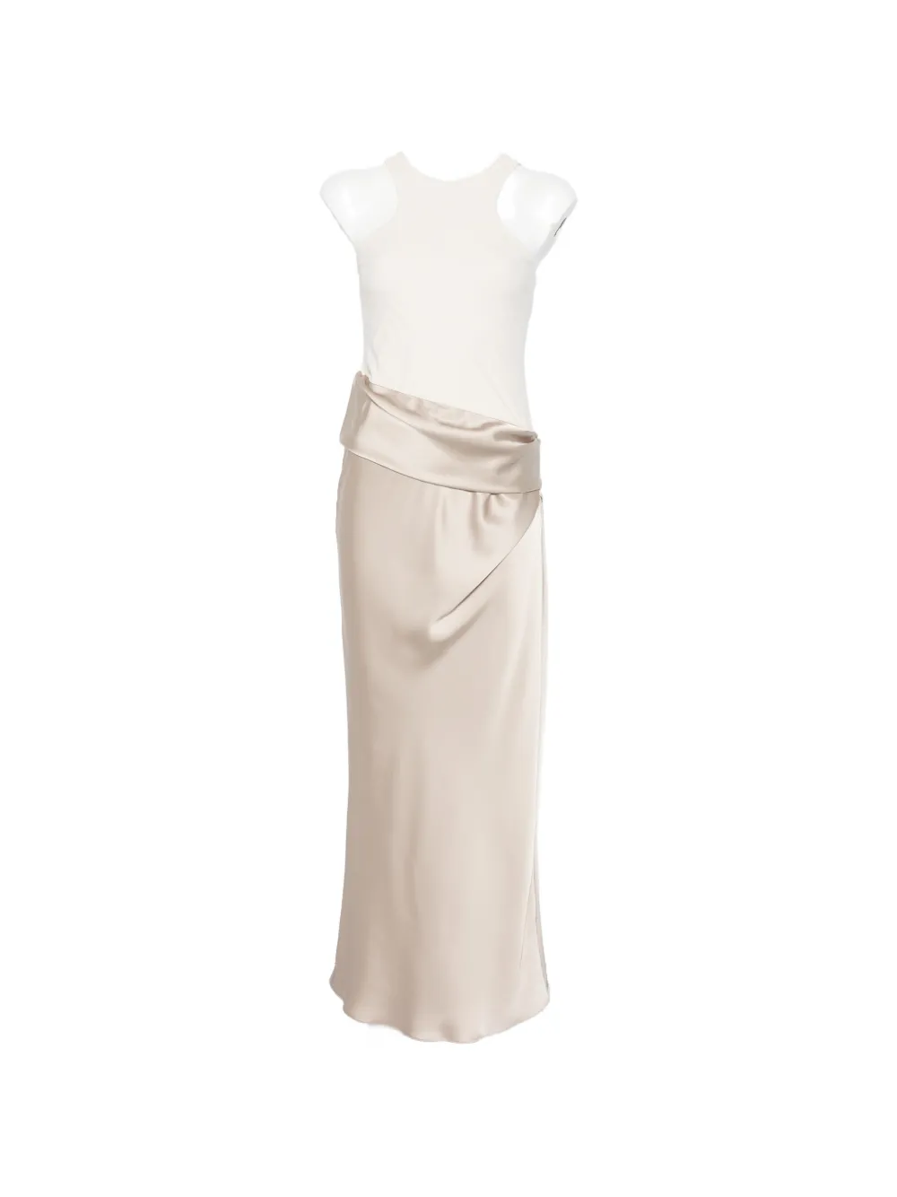 Patrizia Pepe ruffled maxi dress - Nude