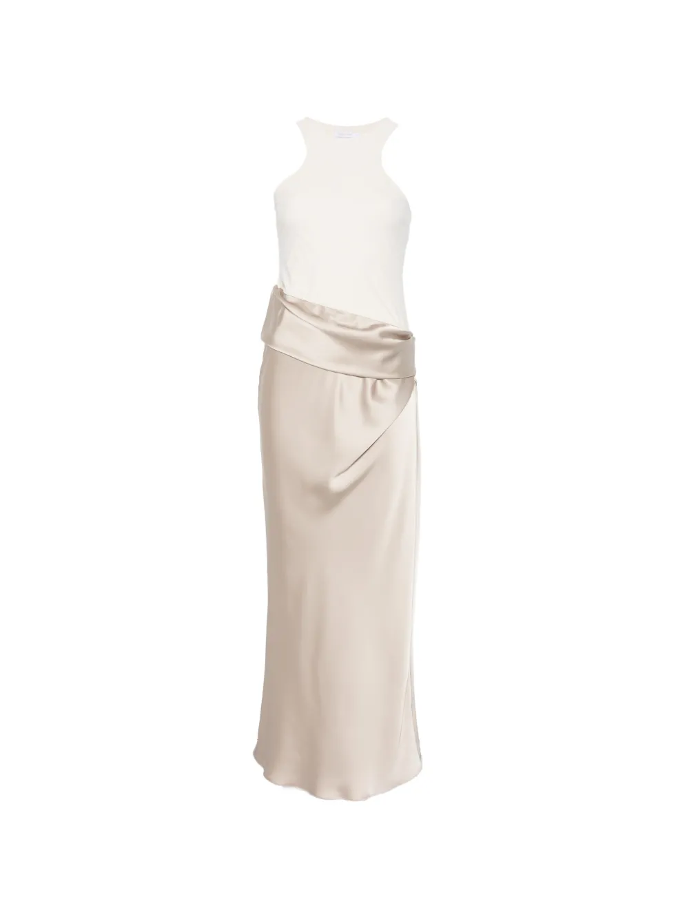 Patrizia Pepe ruffled maxi dress - Nude