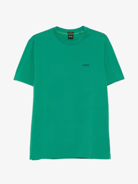 BOSS stretch-cotton T-shirt with logo detail