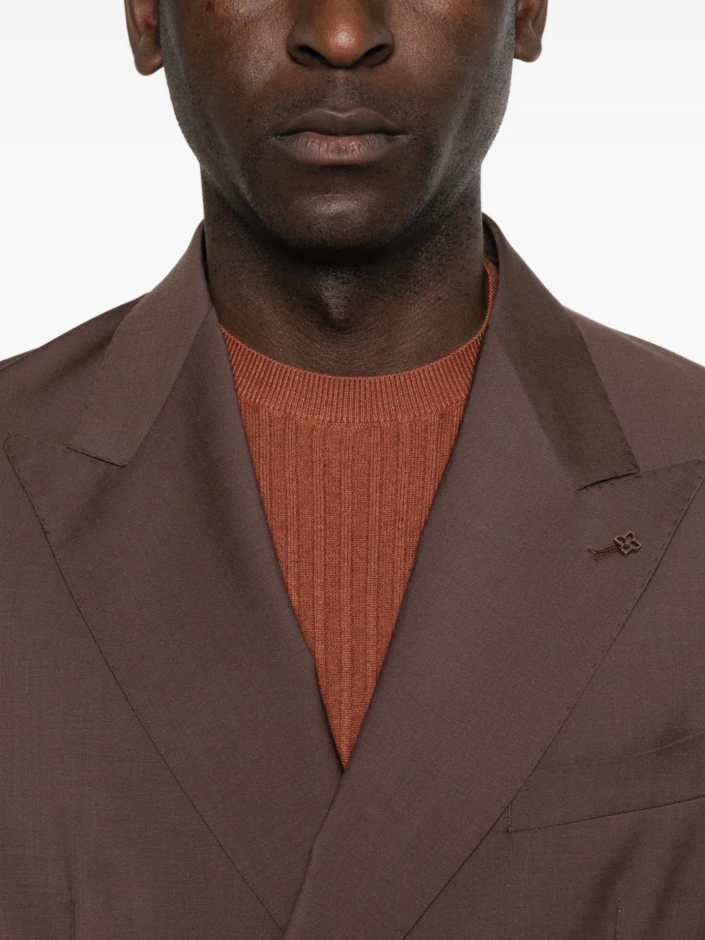 Tagliatore Blazer met dubbele rij knopen Bruin