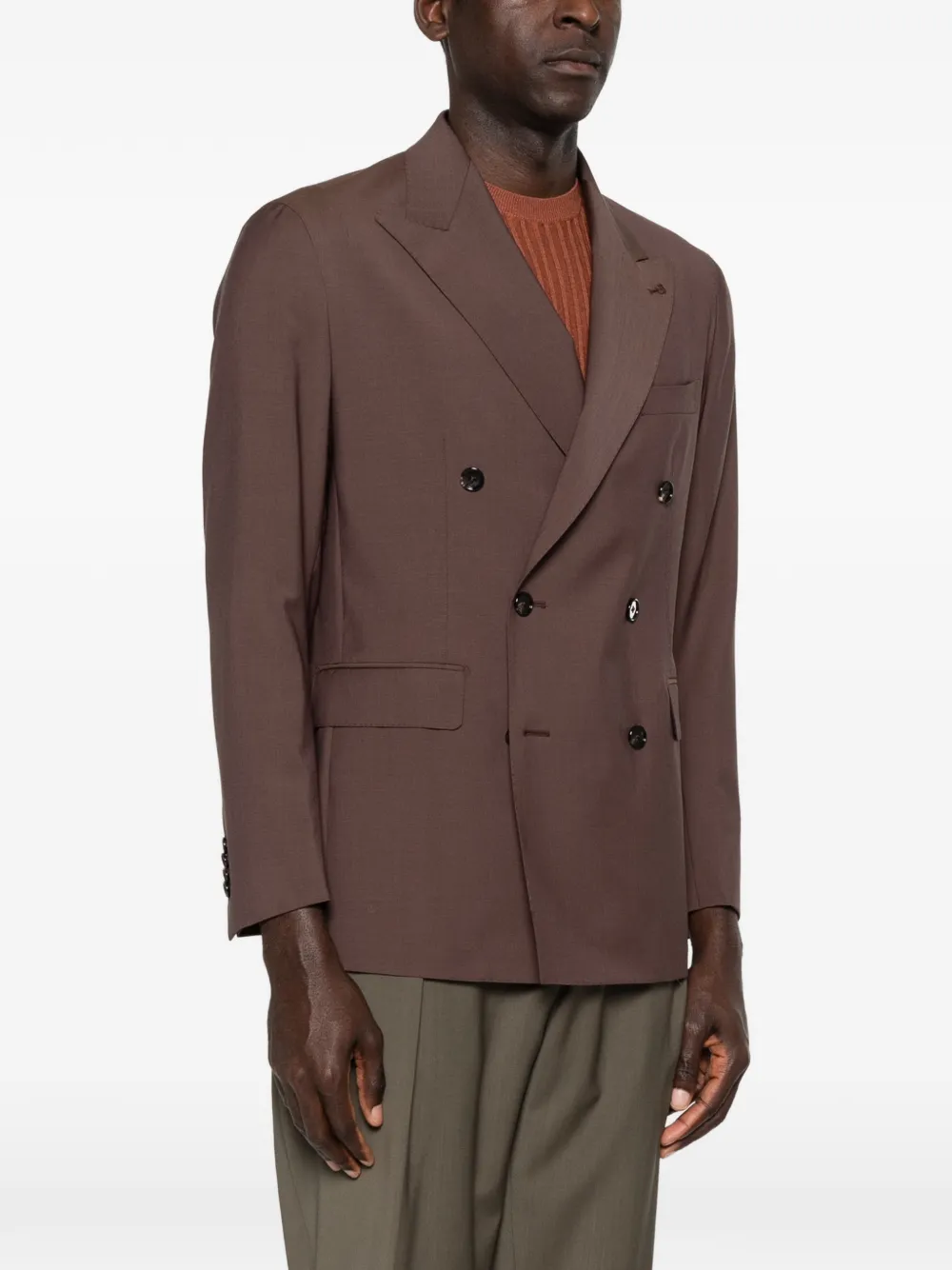Tagliatore Blazer met dubbele rij knopen Bruin