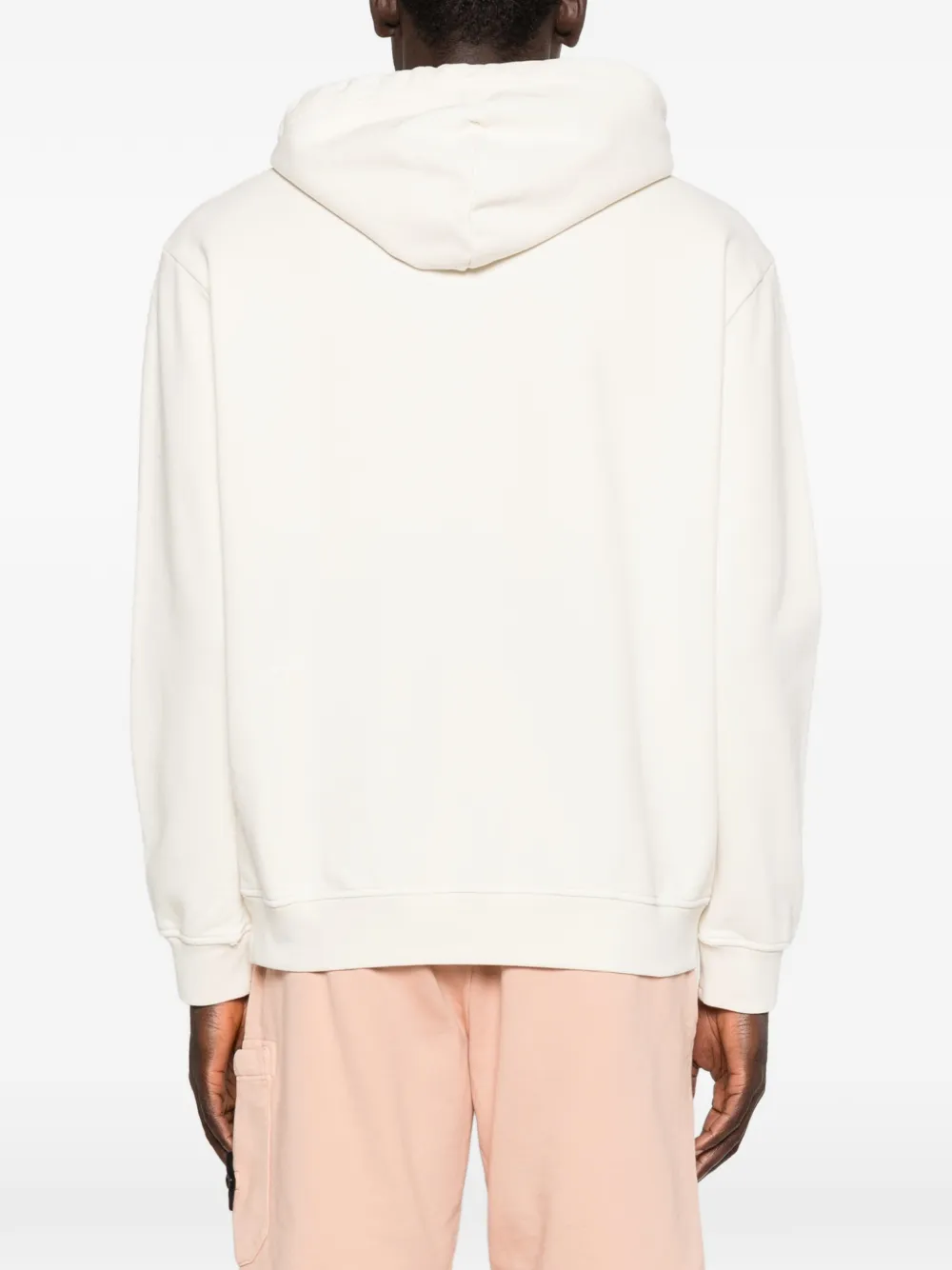 Stone Island _S.I. Marina katoenen fleece hoodie Wit