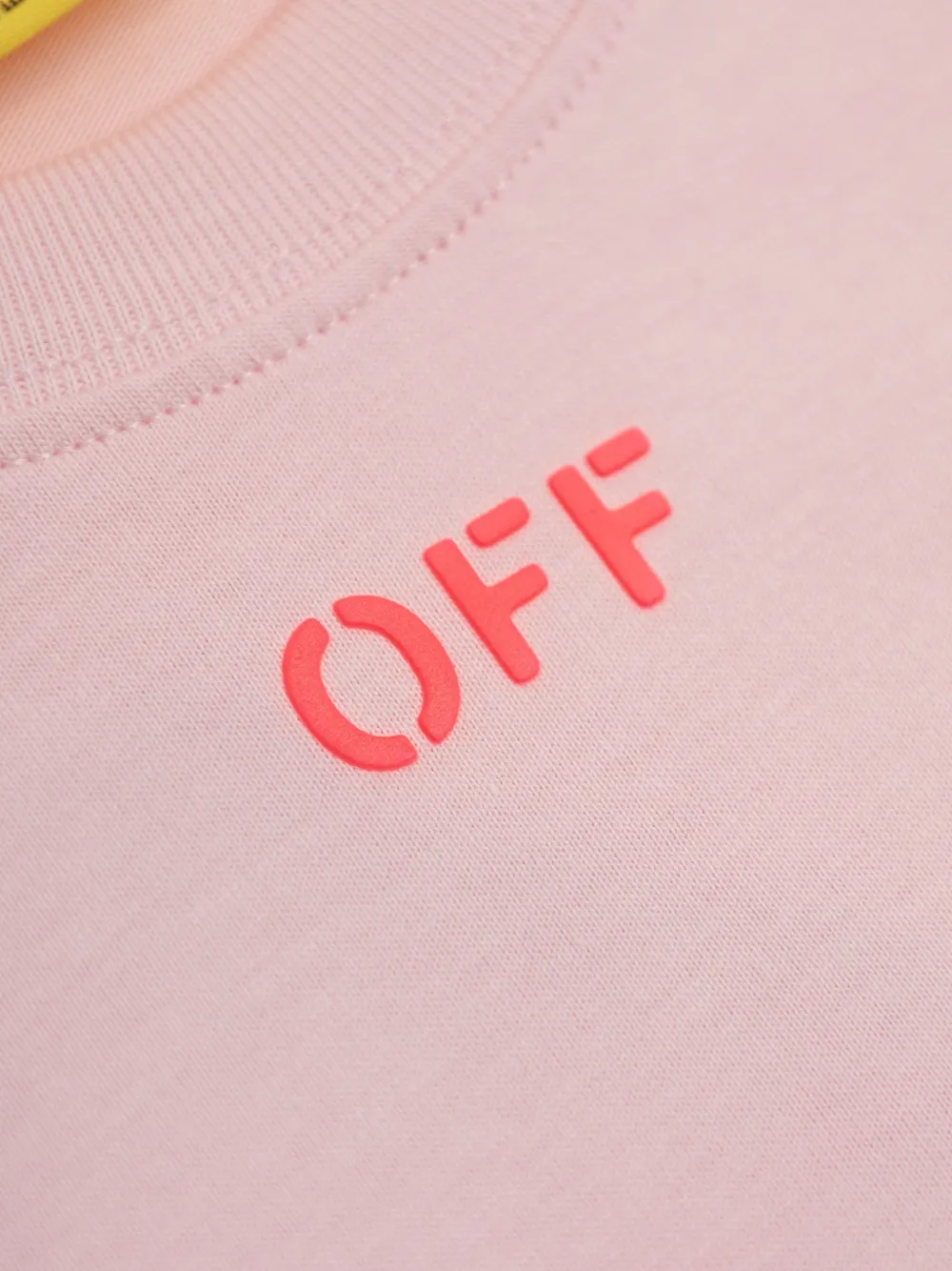 Off-White Kids T-shirt met V-hals Roze