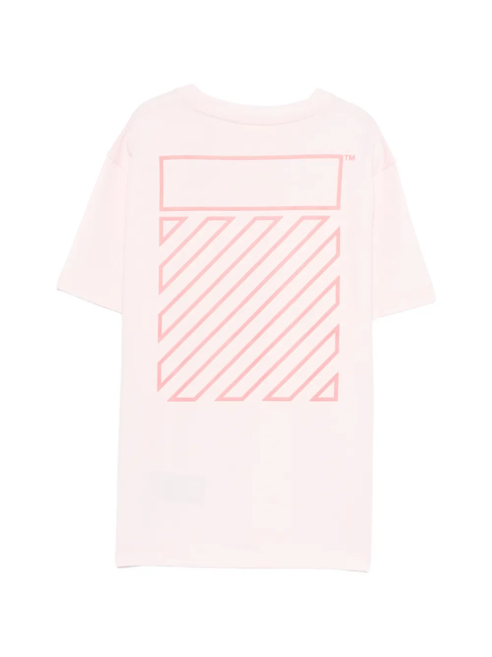 Off-White Kids T-shirt met V-hals Roze