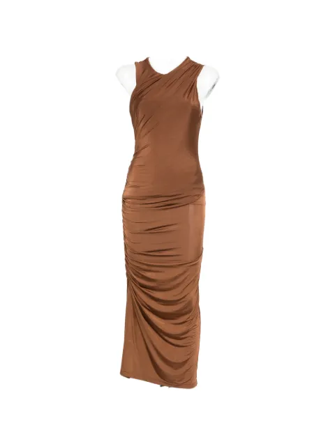 MARSEM ruched sleeveless maxi dress