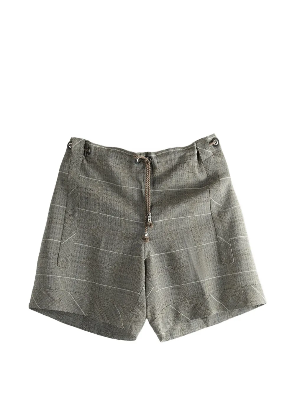 Kiko Kostadinov checked shorts - Grigio
