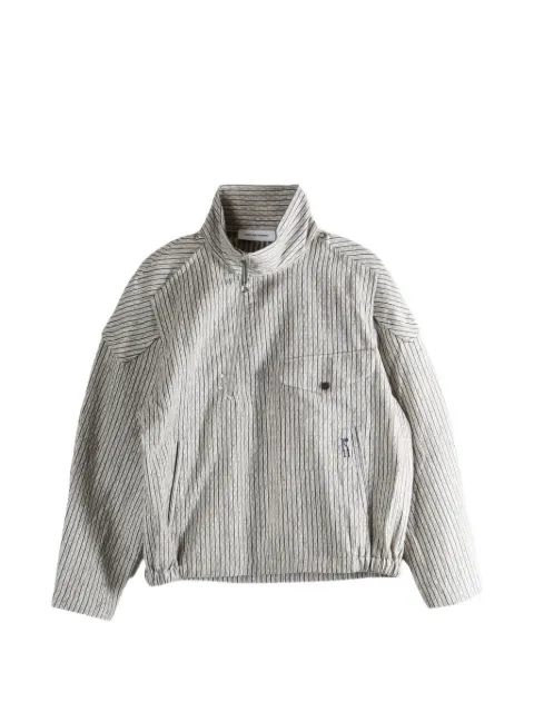 Kiko Kostadinov striped zipped jacket