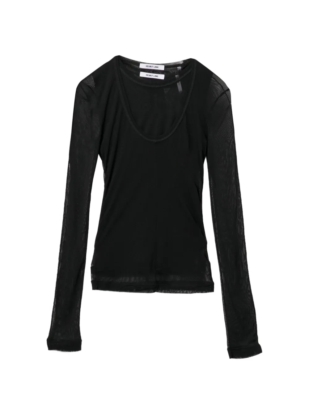 Helmut Lang Top im Layering-Look - Schwarz