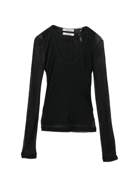 Helmut Lang layered see-through top