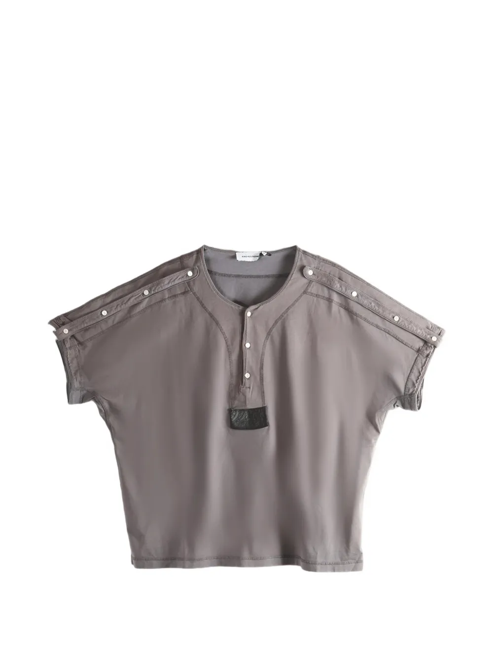 Kiko Kostadinov button-detail T-shirt - Grigio