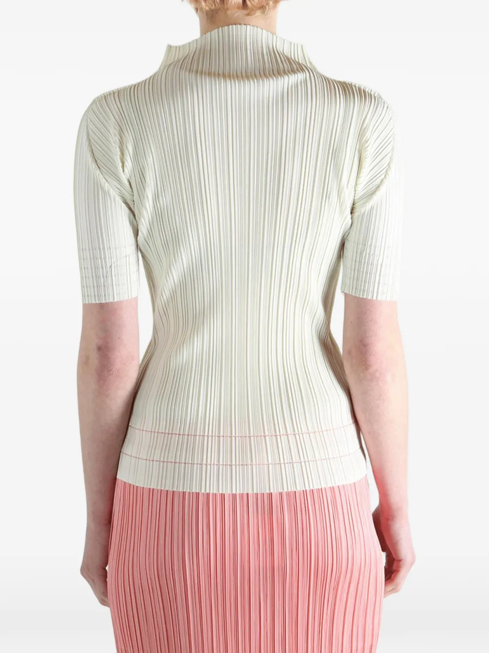 Pleats Please Issey Miyake プリーツ トップ | ホワイト | FARFETCH JP