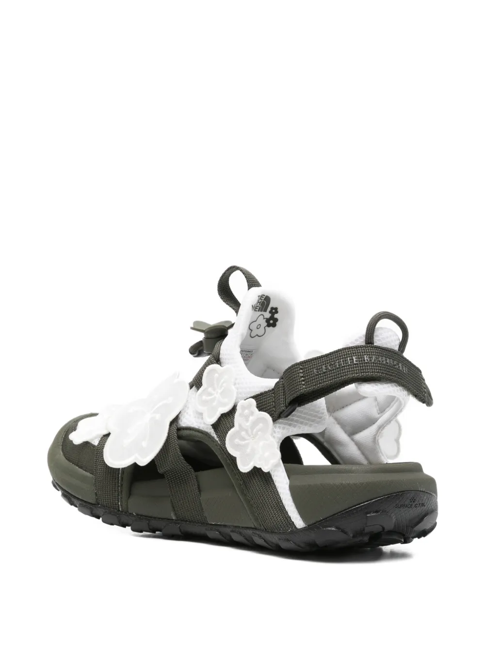 The North Face x Cecille Bahnsen sandalen met bloemendetail Groen