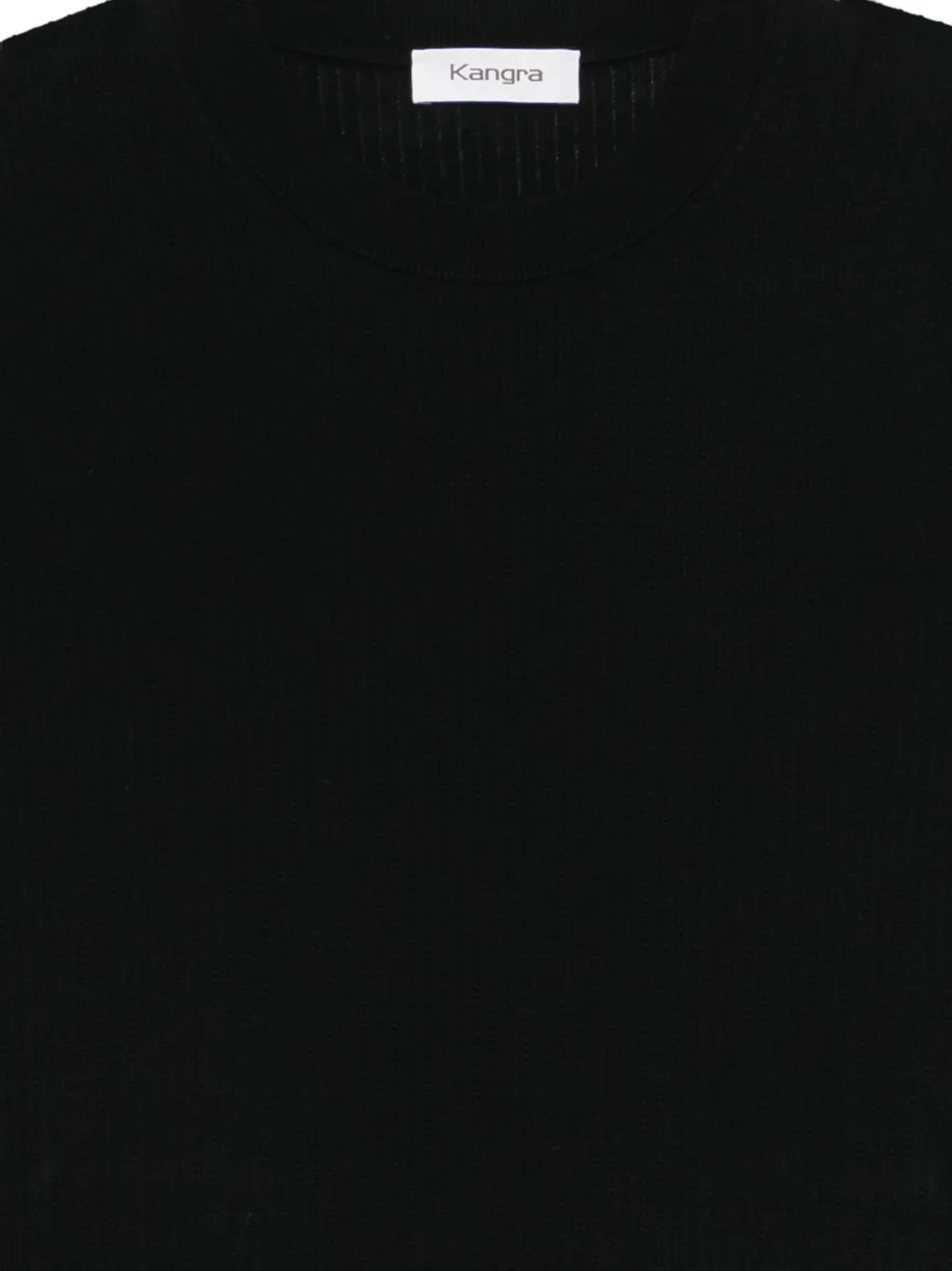 Kangra T-shirt met ronde hals Zwart