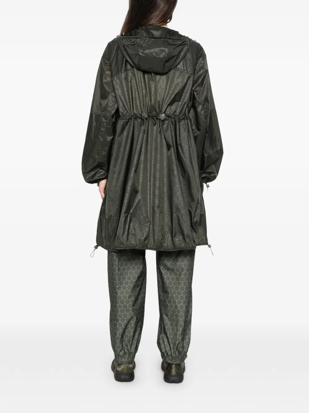The North Face x Cecilie Bahnsen regenjas met capuchon en rits Groen