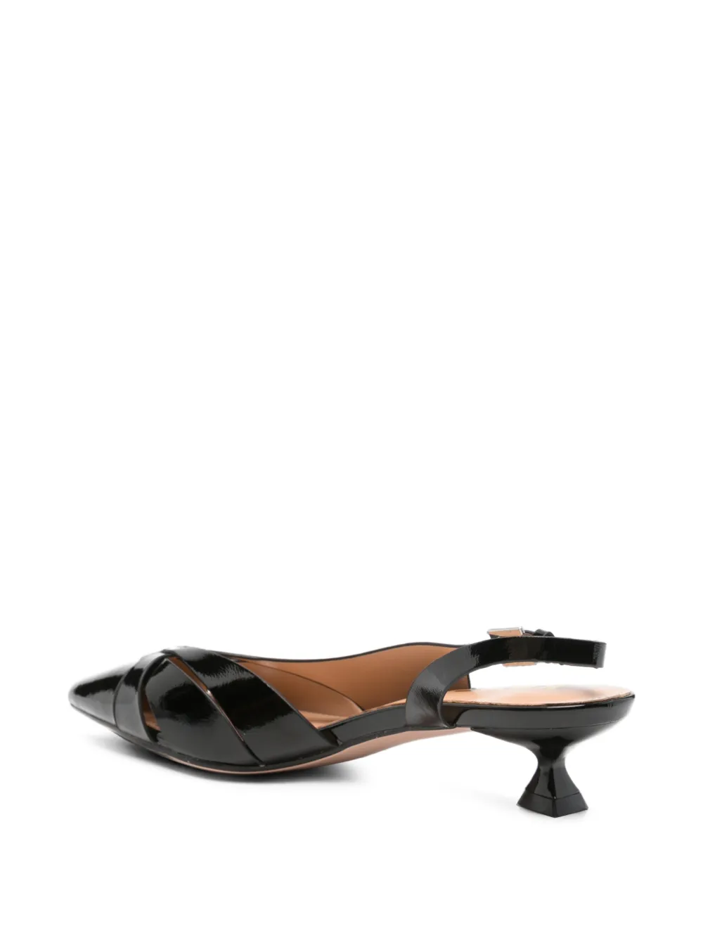 KEYS crossover-strap slingback pumps Zwart