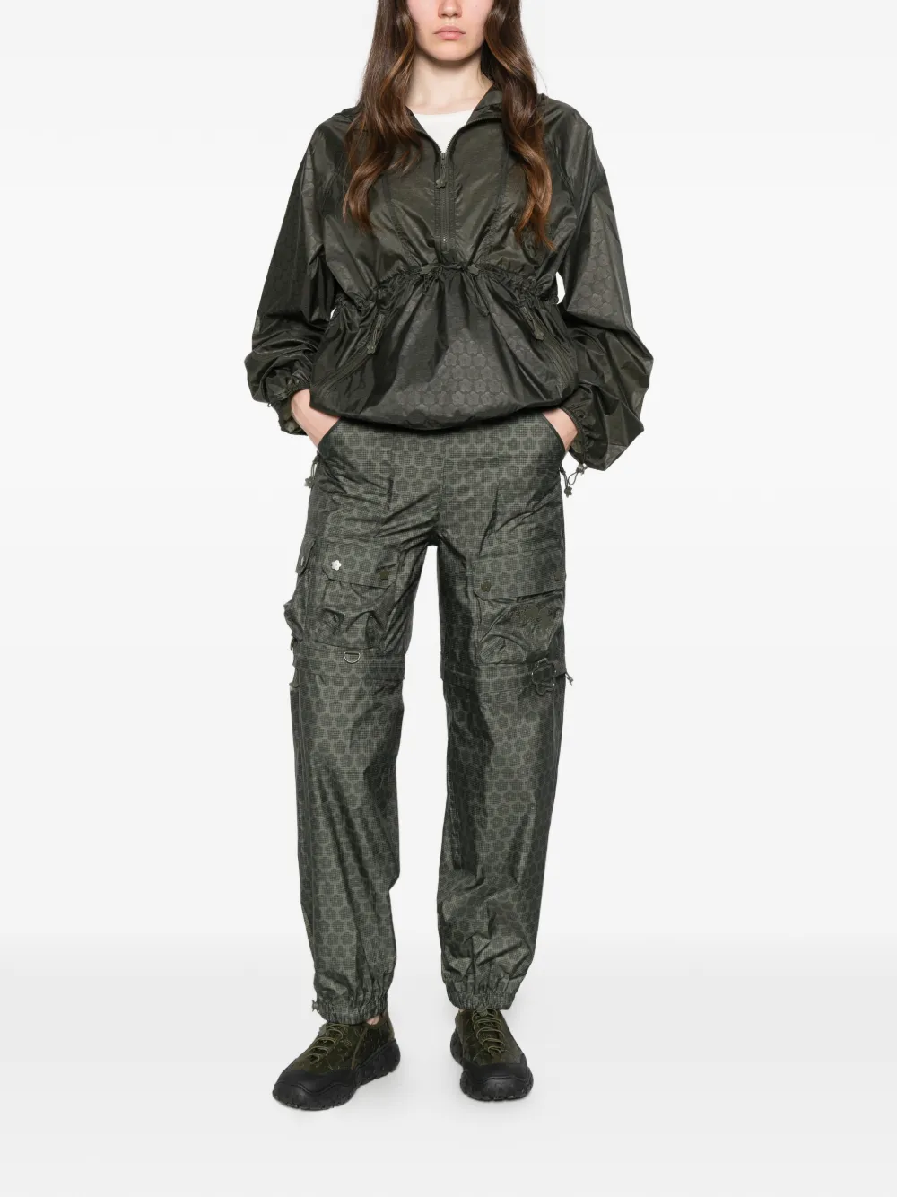 The North Face x Cecilie Bahnsen jack met capuchon en patroon Groen