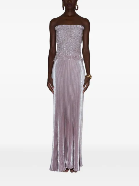 L'IDÉE Maya pleated maxi dress