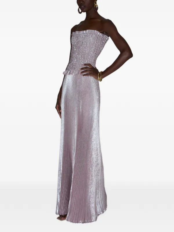 l ide maya strapless pleated maxi dress Shop the Evening in Pink MAYA GOWN L'IDE Maya Strapless Pleated Maxi