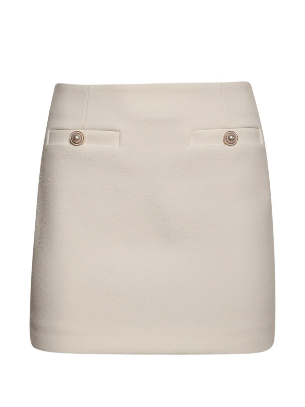 Florence & Fortitude Minigonna Peyton con bottoni - Toni neutri