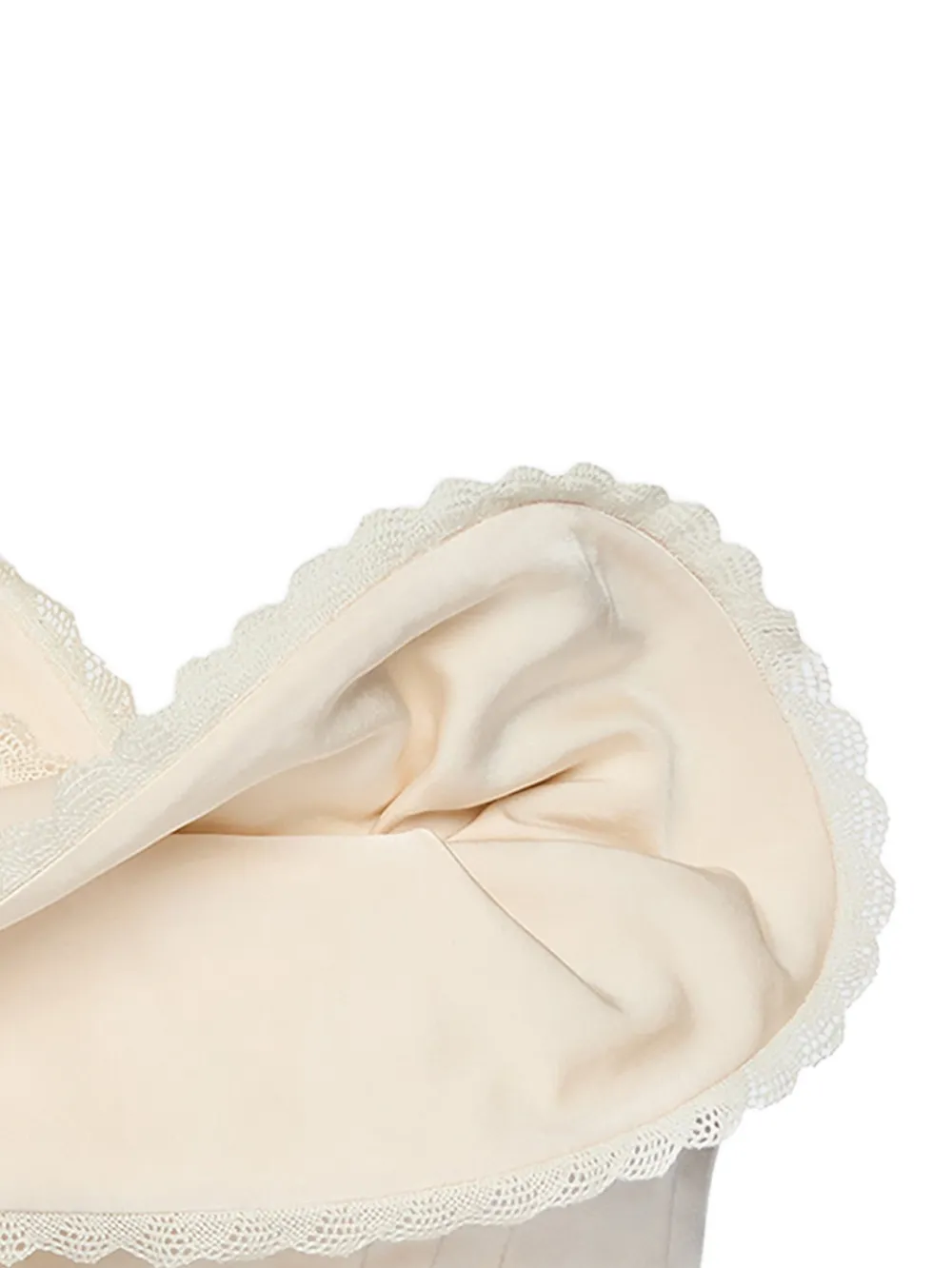  Magda Butrym Lace-trim Top - Neutrals 