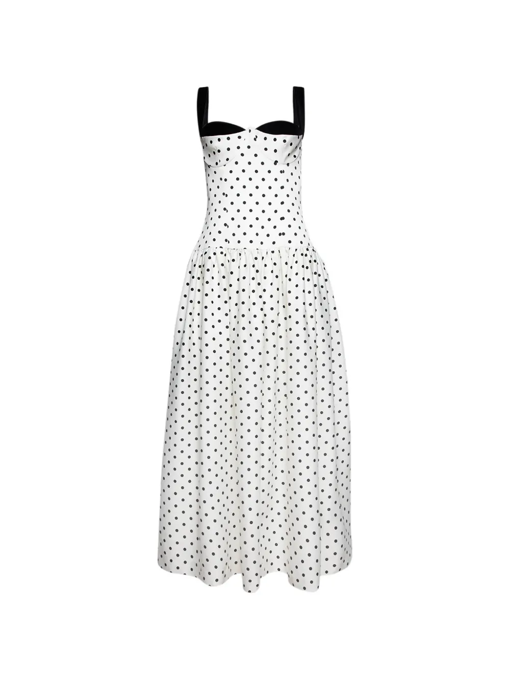 Florence & Fortitude Daphne polka-dot strap dress - Bianco