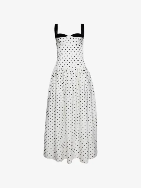Florence & Fortitude Daphne polka-dot strap dress