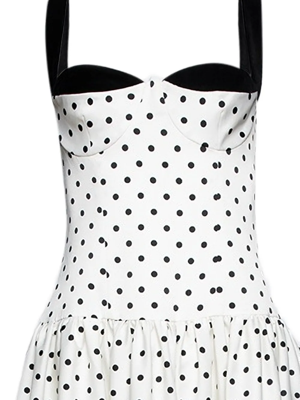  Florence & Fortitude Daphne Polka-dot Strap Dress - White 