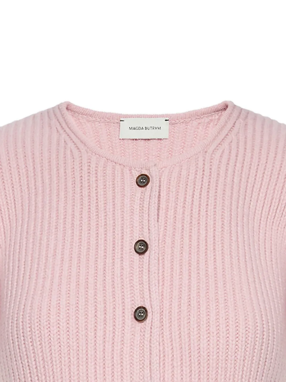  Magda Butrym Lace-trim Button Cardigan - Pink 