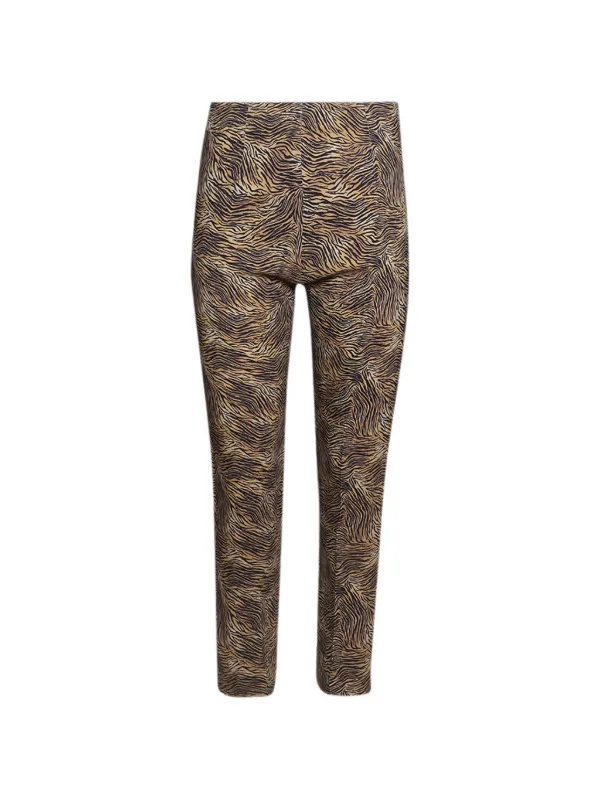Tove Drew Zebra-print Trousers in Neutrals