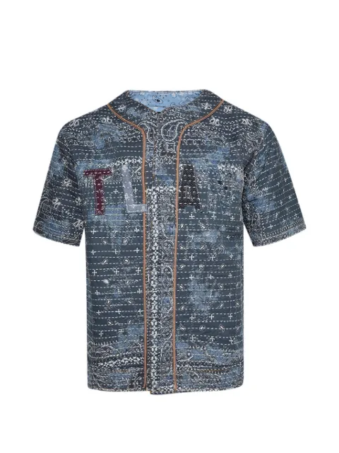 Paris Laundry patchwork baseball T-shirt