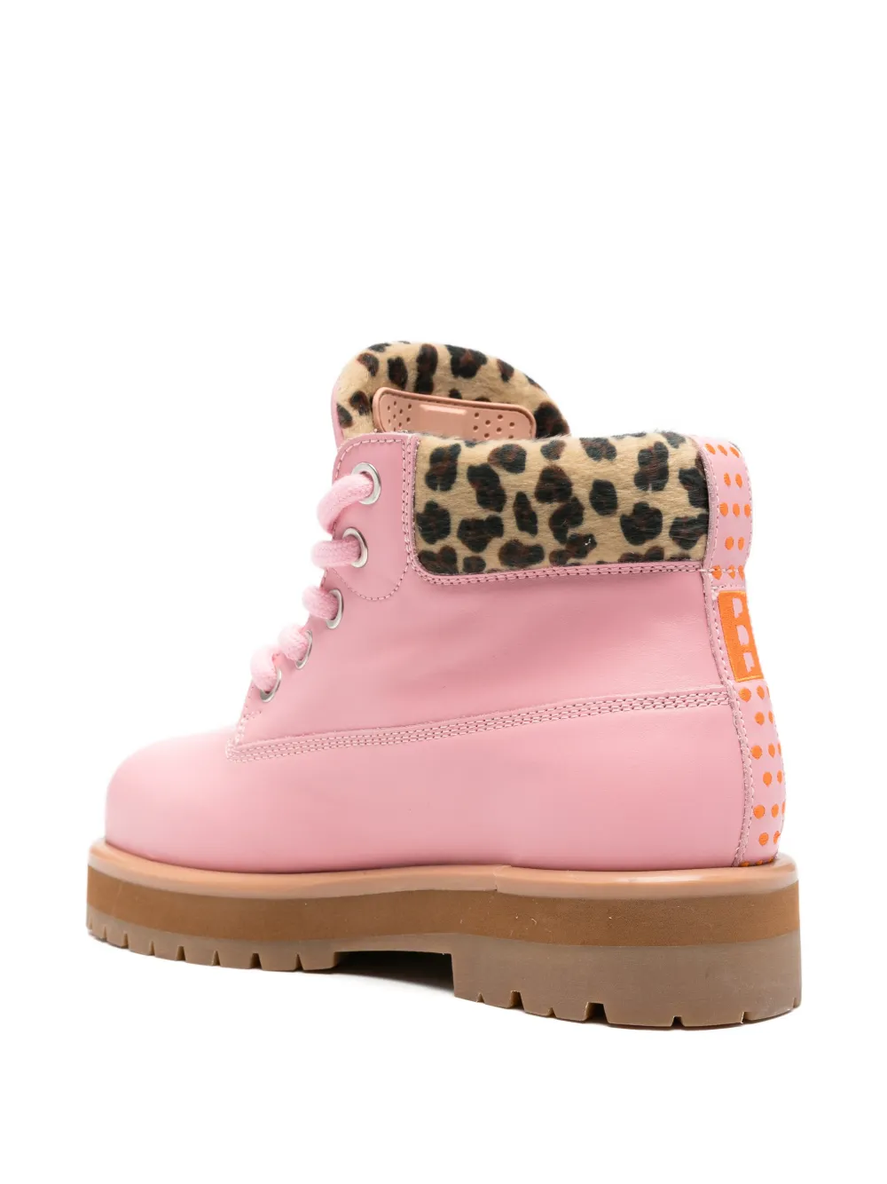 PDF Strada Low laarzen met luipaard-print Roze