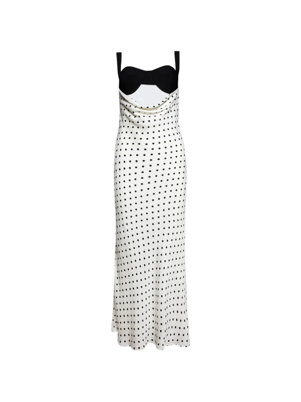 Florence & Fortitude polka dot cowl dress - Bianco