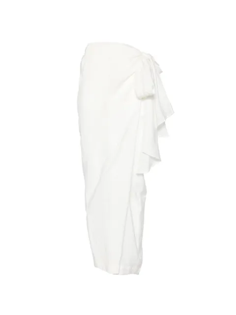 Su wrap-design trousers