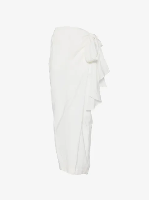 Su wrap-design trousers