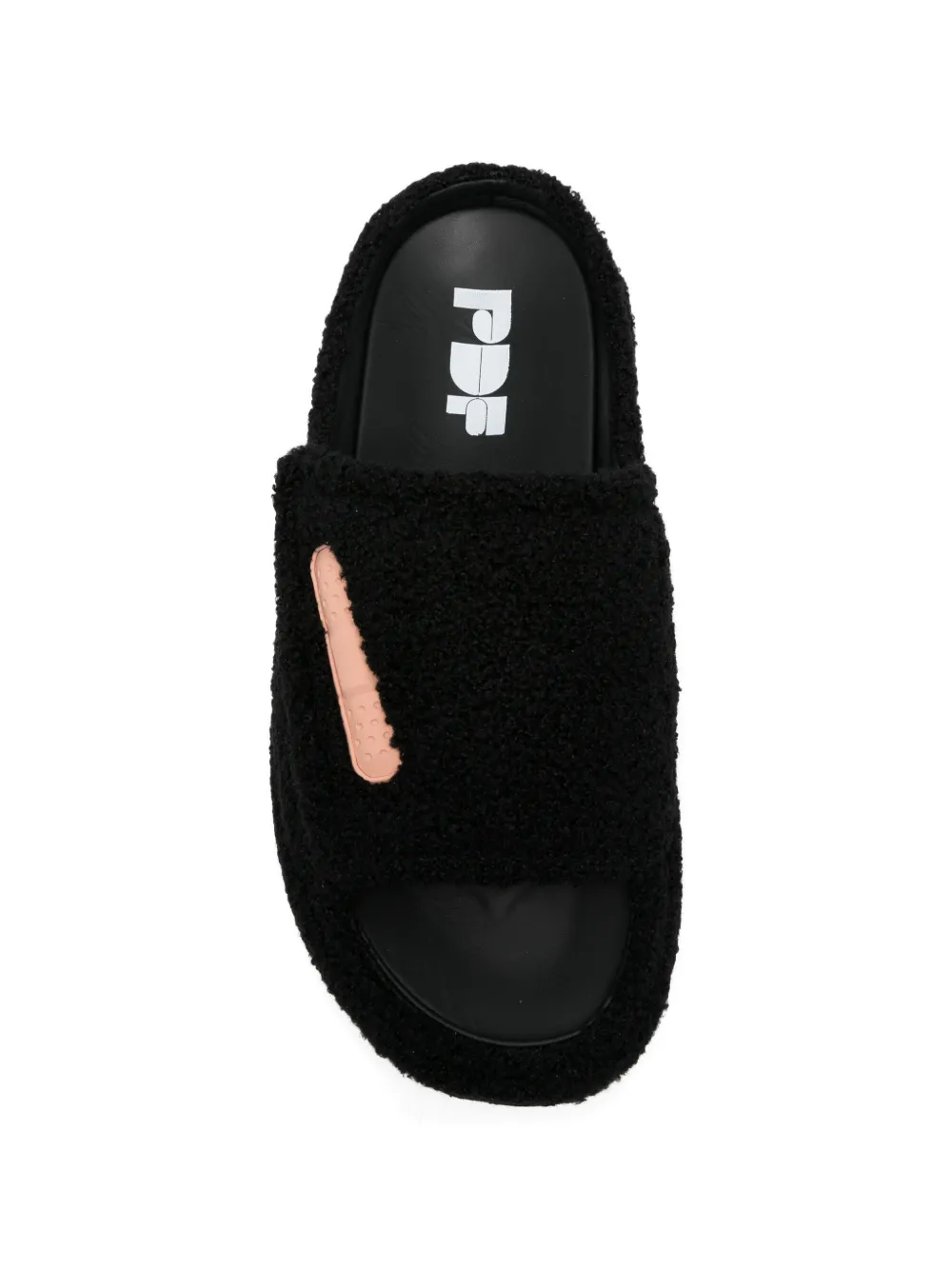 PDF Pluizige sandalen Zwart