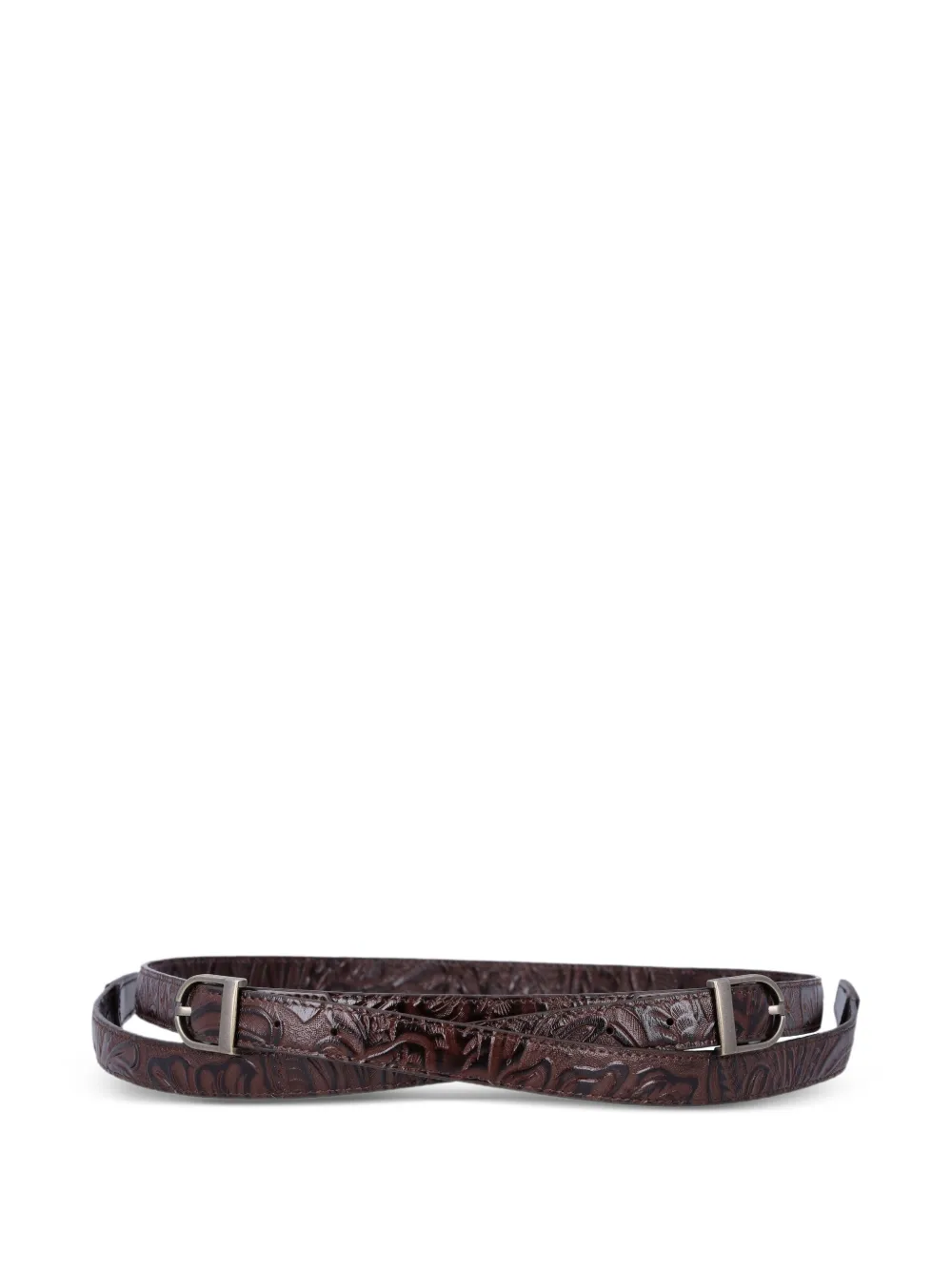  Low Classic Two-way Buckle Belt - Brown 